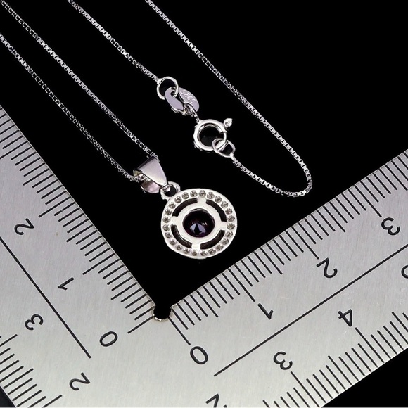 Set! Natural Garnet Ring, Earrings & Pendant Necklace in 925 Sterling Silver. - Picture 14 of 14